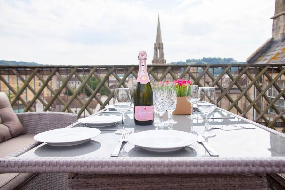 The Roof Terrace Maisonette - City Centre 巴斯 外观 照片