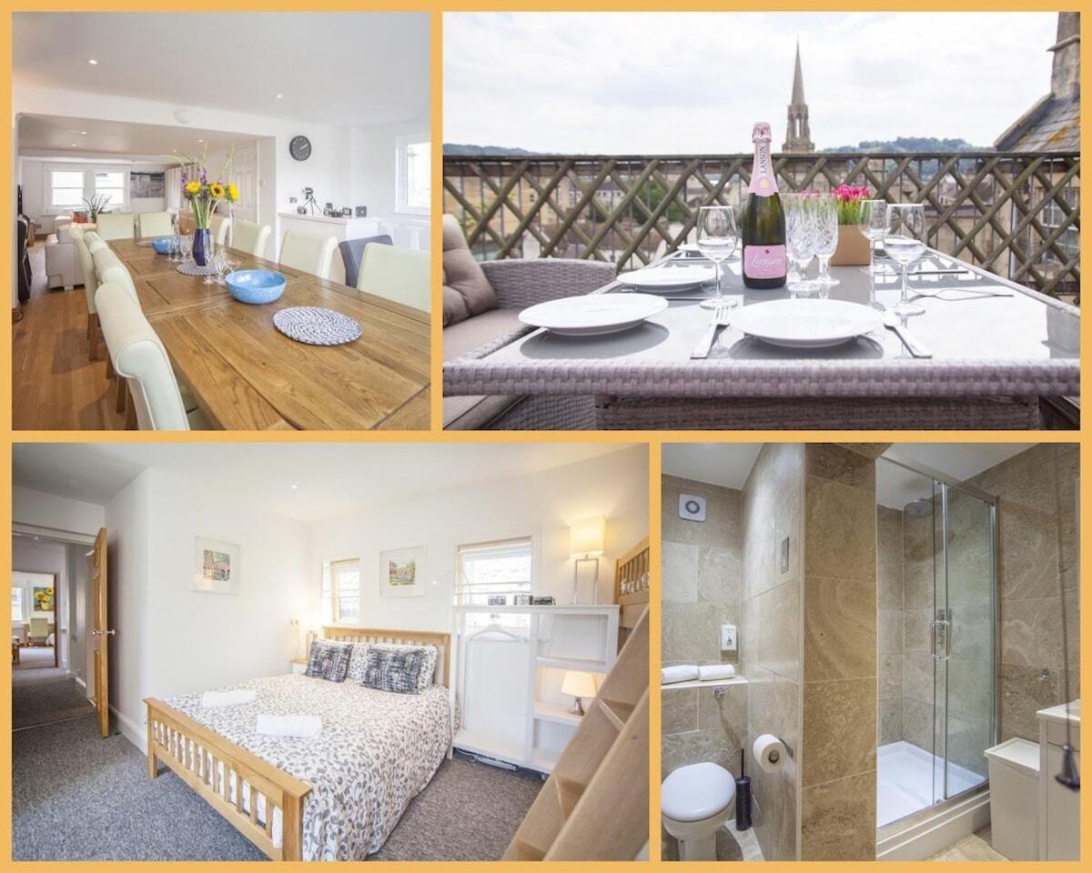 The Roof Terrace Maisonette - City Centre 巴斯 外观 照片